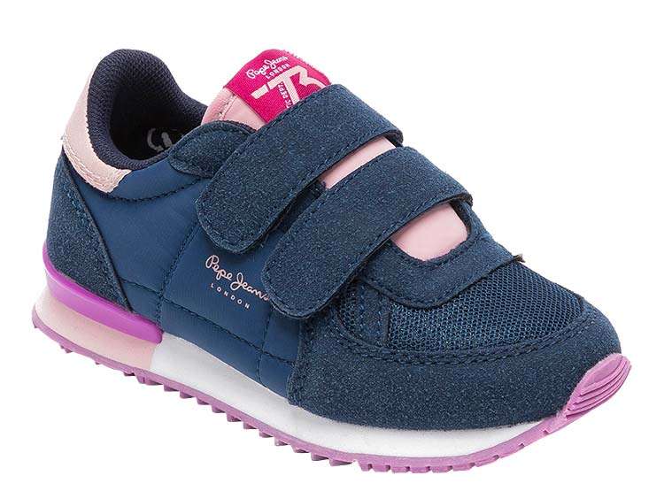 Pepe Jeans Παιδικά Sneakers για κορίτσι PGS30454 581 Μπλε 